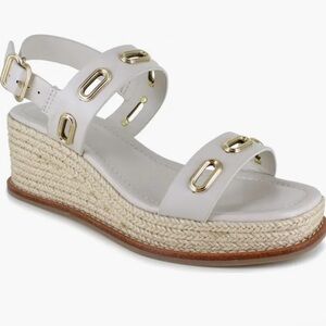 Splendid White Platform Sandals